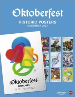 Oktoberfest Posterkalender 2024. Außergewöhnliches Oktoberfest-Souvenir 