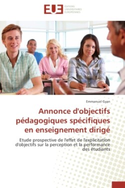 Annonce d'Objectifs P�dagogiques Sp�cifiques En Enseignement Dirig�