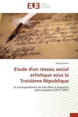 Etude d'un réseau social artistique sous la Troisième République