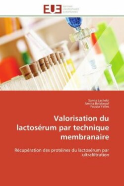 Valorisation Du Lactosérum Par Technique Membranaire