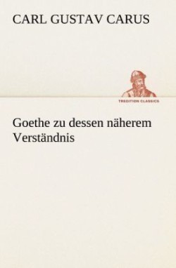 Goethe Zu Dessen Naherem Verstandnis