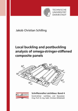 Local buckling and postbuckling analysis of omega-stringer-stiffened composite panels