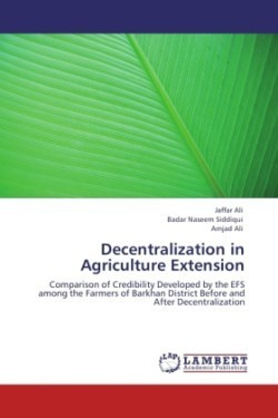 Decentralization in Agriculture Extension