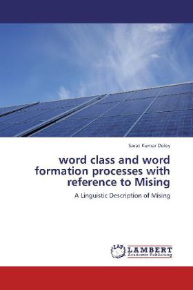 word class and word formation processes with reference to Mising