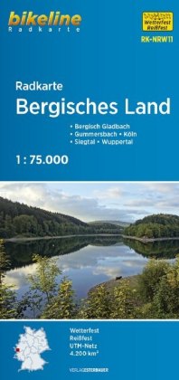 Bergisches Land cycle map