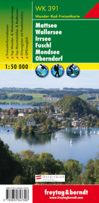 Mattsee - Wallersee - Irrsee - Fuschl - Mondsee - Oberndorf Hiking + Leisure Map 1:50 000