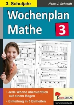 Wochenplan Mathe / Klasse 3