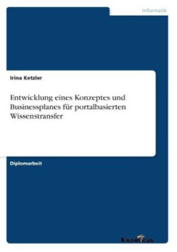 Entwicklung eines Konzeptes und Businessplanes für portalbasierten Wissenstransfer