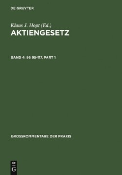 Aktiengesetz, Bd. Band 4, §§ 95-117