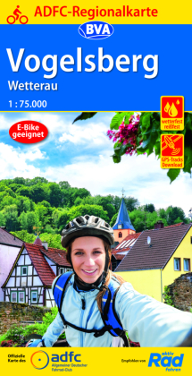 Vogelsberg / Wetterau cycling map