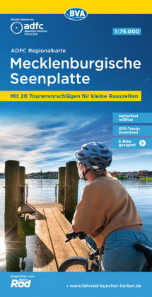 Mecklenburgische Seenplatte cycling map