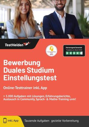 Bewerbung duales Studium Einstellungstest: Online-Testtrainer inkl. App I + 5.000 Aufgaben mit Lösungen, Erfahrungsberichte, Austausch in Community, Sprach- & Mathe-Training uvm!