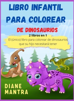 Libro infantil para colorear de dinosaurios