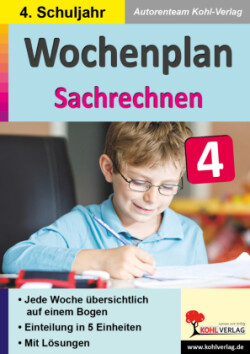 Wochenplan Sachrechnen / Klasse 4