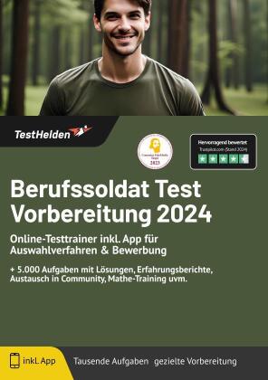 Berufssoldat Test Vorbereitung 2024: Online-Testtrainer inkl. App für Auswahlverfahren & Bewerbung I + 5.000 Aufgaben mit Lösungen, Erfahrungsberichte, Austausch in Community, Mathe-Training uvm.