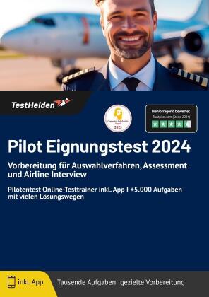 Pilot Eignungstest 2024 bestehen: Vorbereitung für Auswahlverfahren, Assessment und Airline Interview | Pilotentest Online-Testtrainer inkl. App I +5.000 Aufgaben mit vielen Lösungswegen