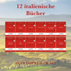 12 italienische Bücher (Bücher +12 Audio-CDs) - Lesemethode von Ilya Frank, m. 12 Audio-CD, m. 12 Audio, m. 12 Audio, 12 Teile
