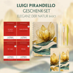 Luigi Pirandello Geschenkset - 4 Bücher (mit Audio-Online) + Eleganz der Natur Schreibset Basics, m. 4 Beilage, m. 4 Buch