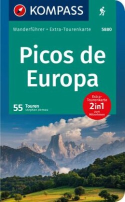 KOMPASS Wanderführer Picos de Europa, 55 Touren mit Extra-Tourenkarte