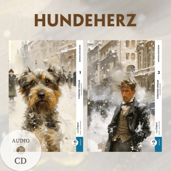 Sobatsch'je serdze / Hundeherz - 2 Teile (2 Bücher + Audio-CDs) - Frank-Lesemethode - Kommentierte zweisprachige Ausgabe Russisch-Deutsch, m. 2 Audio-CD, m. 2 Audio, m. 2 Audio, 2 Teile