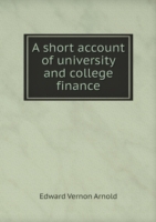 short account of university and college finance