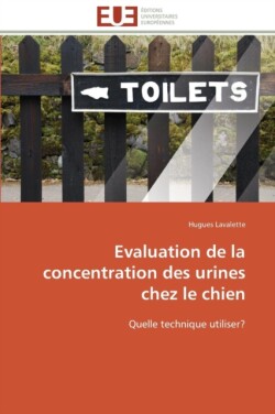 Evaluation de la concentration des urines chez le chien