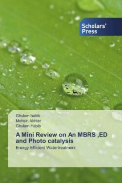 Mini Review on An MBRS, ED and Photo catalysis