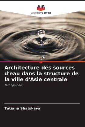 Architecture des sources d'eau dans la structure de la ville d'Asie centrale