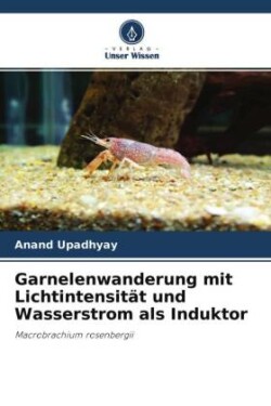 Garnelenwanderung mit Lichtintensität und Wasserstrom als Induktor