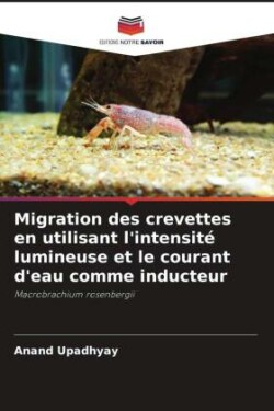 Migration des crevettes en utilisant l'intensité lumineuse et le courant d'eau comme inducteur