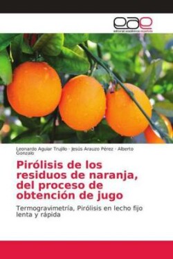 Pirólisis de los residuos de naranja, del proceso de obtención de jugo