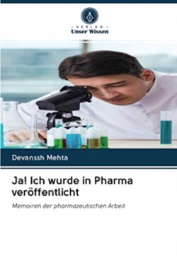 Ja! Ich wurde in Pharma veröffentlicht