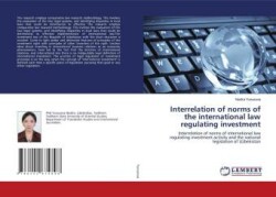 Interrelation of norms of the international law regulating investment