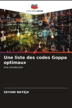 liste des codes Goppa optimaux