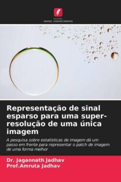 Representação de sinal esparso para uma super-resolução de uma única imagem