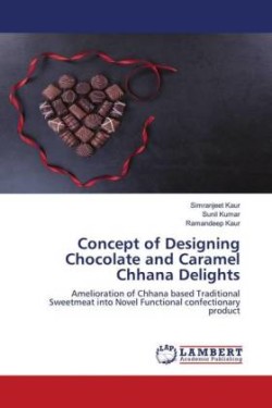 Concept of Designing Chocolate and Caramel Chhana Delights