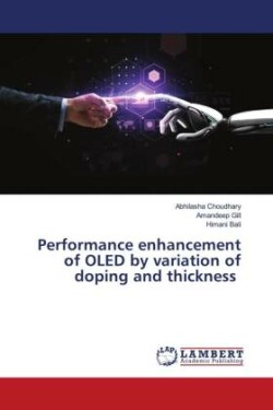 Performance enhancement of OLED by variation of doping and thickness