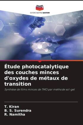 Étude photocatalytique des couches minces d'oxydes de métaux de transition