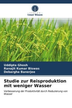 Studie zur Reisproduktion mit weniger Wasser