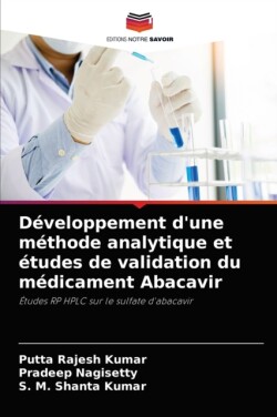 Développement d'une méthode analytique et études de validation du médicament Abacavir