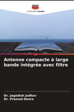 Antenne compacte à large bande intégrée avec filtre