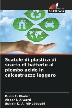 Scatole di plastica di scarto di batterie al piombo acido in calcestruzzo leggero