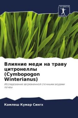 Vliqnie medi na trawu citronelly (Cymbopogon Winterianus)