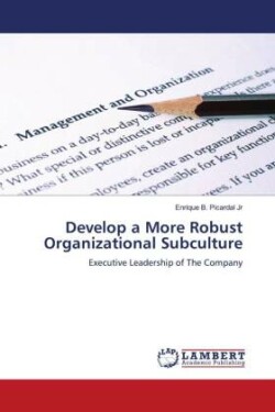 Develop a More Robust Organizational Subculture