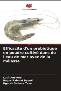 Efficacité d'un probiotique en poudre cultivé dans de l'eau de mer avec de la mélasse