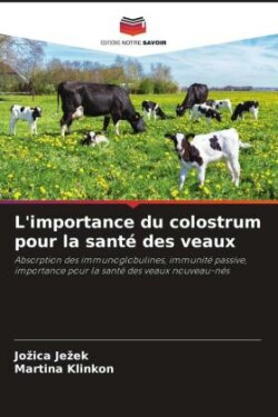 L'importance du colostrum pour la santé des veaux