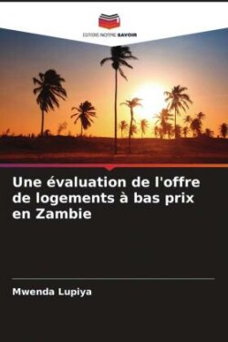 évaluation de l'offre de logements à bas prix en Zambie