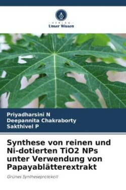 Synthese von reinen und Ni-dotierten TiO2 NPs unter Verwendung von Papayablätterextrakt