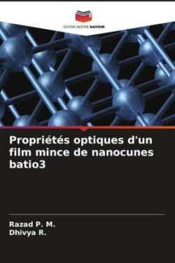Propriétés optiques d'un film mince de nanocunes batio3