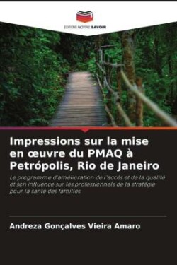 Impressions sur la mise en oeuvre du PMAQ à Petrópolis, Rio de Janeiro